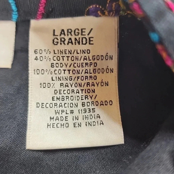 Vintage Units Embroidered Paisley Long Sleeve Button Blazer Women's L 8187/2B - Picture 7 of 10